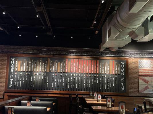 Wall of brews