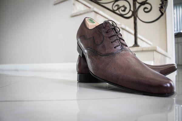 Handmade Leather Mens Shoes Custom Made in Beverly Hills by Stepani Leather Creation - Specializing in Custom Leather Products & Shoe Repair