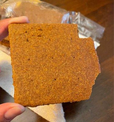 From-scratch graham cracker.