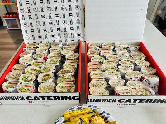 2nd time catering at this Jimmy John's and it was great!