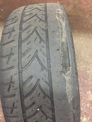 We also install tires..... Make sure you check your tires regularly!