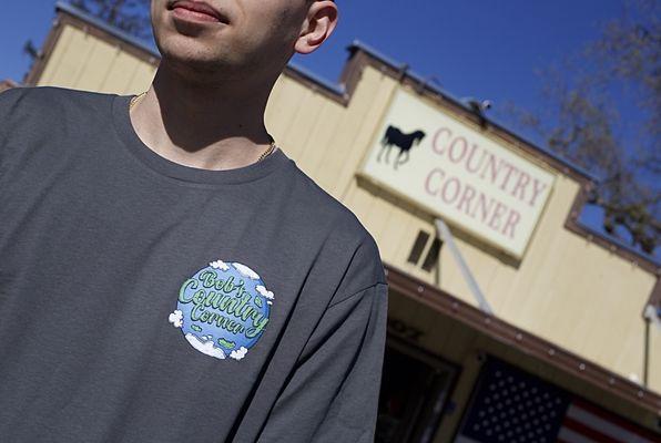 Globe tee (charcoal)