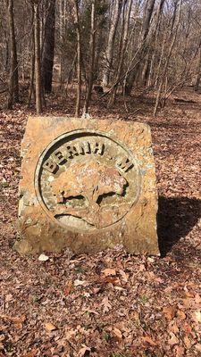 Bernheim stone kids helped carve at ColorFest festival about 7 years ago