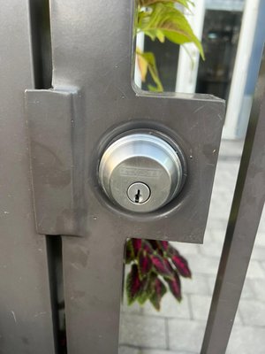 Gate lock replacement