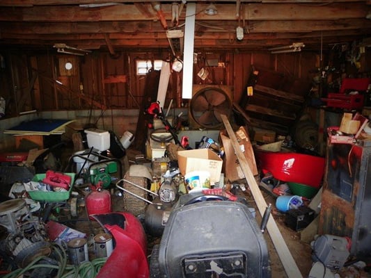 Here was a garage we got done with a little while ago. It was packed but now they have much needed space back!