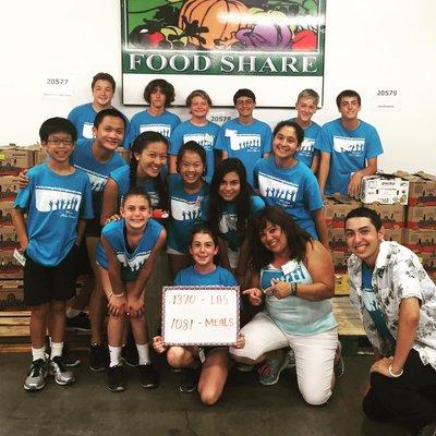 Food Share - teen campers learning about food banks and how they serve to make our community better!