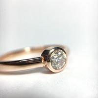 Little rose gold solitaire.