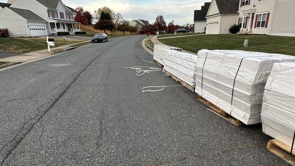 A Worksite where they left sharp objects in the roadway and refuse to make it right.