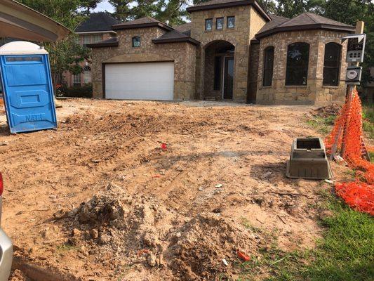 Cute Mediterranean home in Del Lago, Montgomery, Texas.