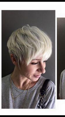 Hair cut/ highlift platinum blonde