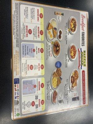 Updated Menu