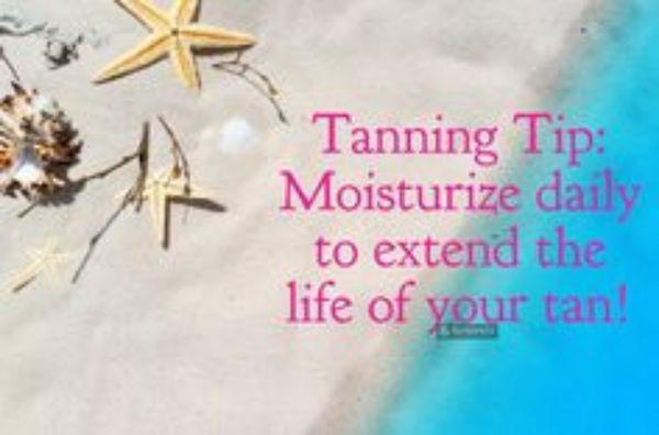 Moisturizers Extend Your Tan