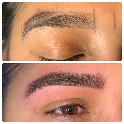 microblading before and after