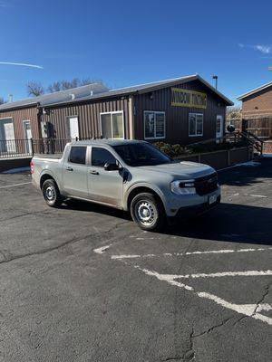 2022 Ford Maverick with a quick 2 front window tint for added privacy and style.