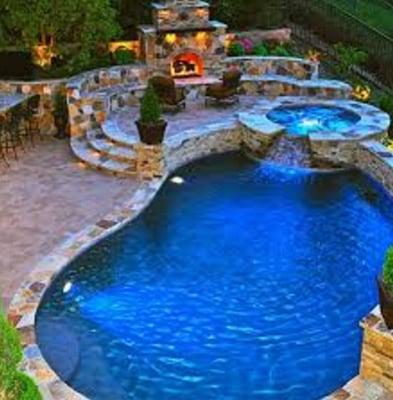 Complete poolscape Virginia Beach Virginia