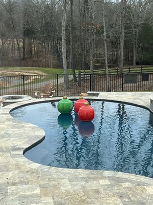 Ornaments in our Lombardo Pool