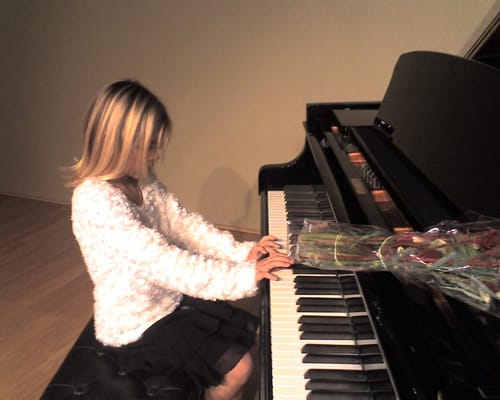 Another student at the piano recital