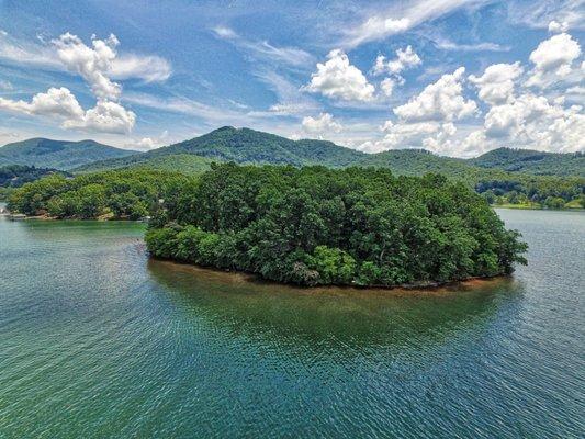 Island For Sale on Lake Chatuge in North GA Mountains 770-722-5098