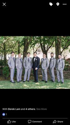 Groomsmen entire outfit, excluding shoes were all from Ross!