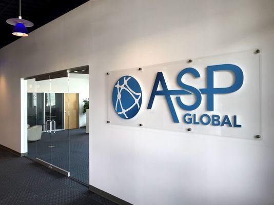 ASP Lobby Signage for Business by Blackfire Signs in Atlanta GA