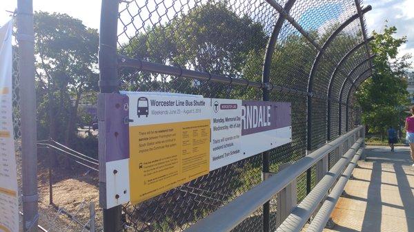 Auburndale Commuter Rail Station in Newton MA