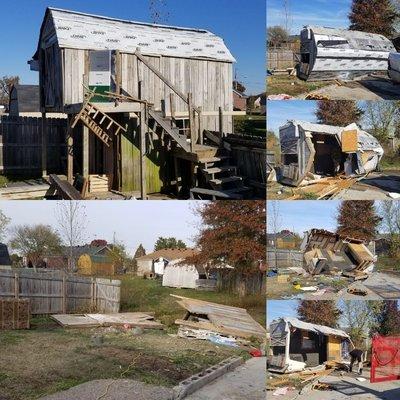 Two story playhouse demo