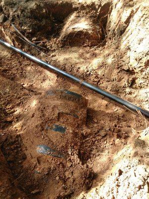 The broken lateral line for the septic did not repair or Cleaned it out.