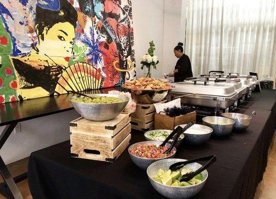 Modern taco bar Buffet