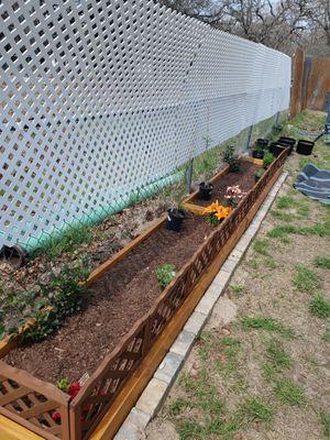 Custom raised flower/garden boxes