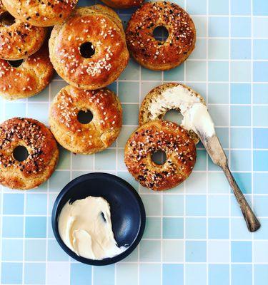 Grain- free everything bagels