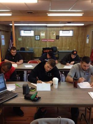 Apprentices from local 125 during Craft Orientation.