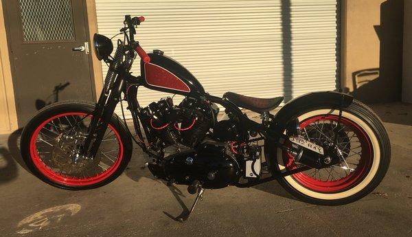 '77 Ironhead Bobber custom build.