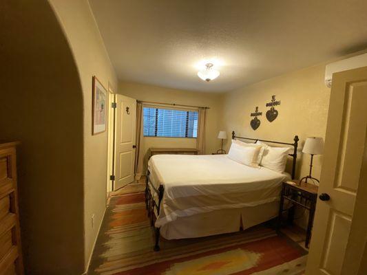 Bedroom 2 with queen bed in the 2 bedroom bungalow