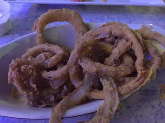 Onions rings are homemade & yummy!