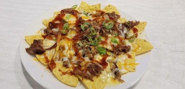 Pulled pork nachos