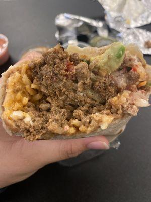 super Burrito De asada