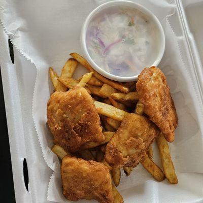 Fish & Chips (comes with slaw)