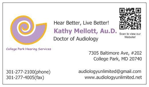 College Park Hearing Services is part of the audiology practice of Dr. Kathy Mellott, audiologist