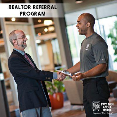 We partner with local realtors to help make clients' moving experiences great. If you're an interested realtor, give us a call today!