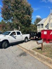 Dumpster placed in location as per  customer specification