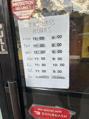 Business Hours