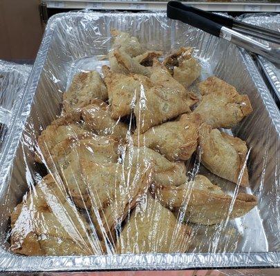 Samosa: baked, not fried, a family recipe that is some of the best samosa I have ever had.