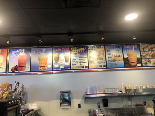 Menu board