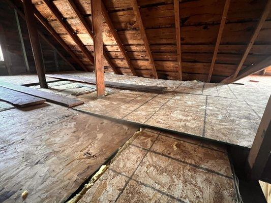 They charged $1500 to install a "livable" subfloor