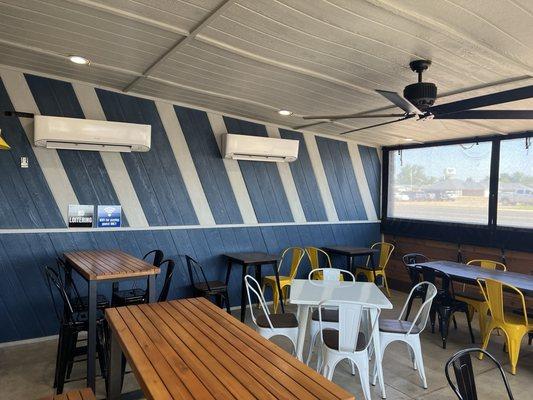 Air conditioned out door dining room