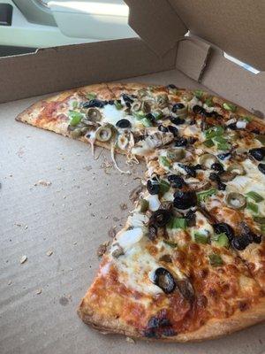 Thin Crust Veggie PIZZA