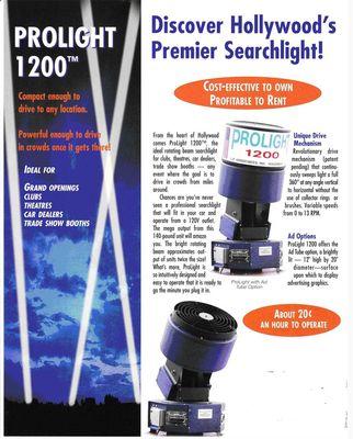 Single Beam Searchlights Avaiaible for Purchase and Rent