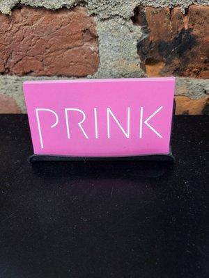 PRINK SALON business card they have a eye for detail.