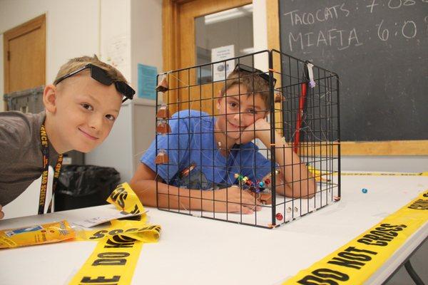 Our secret agents cracking  some security codes in our "Spy Academy" Day Camp