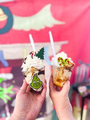 Christmas Sundaes! Moravian sugar cake + Christmas tree cake